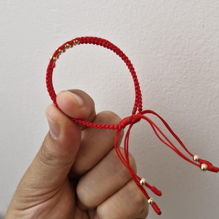 Manillas para parejas Total Love con balines en oro laminado 18K Imagen 4